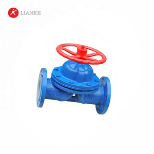 PTFE lined cast steel saunders diaphragm valve