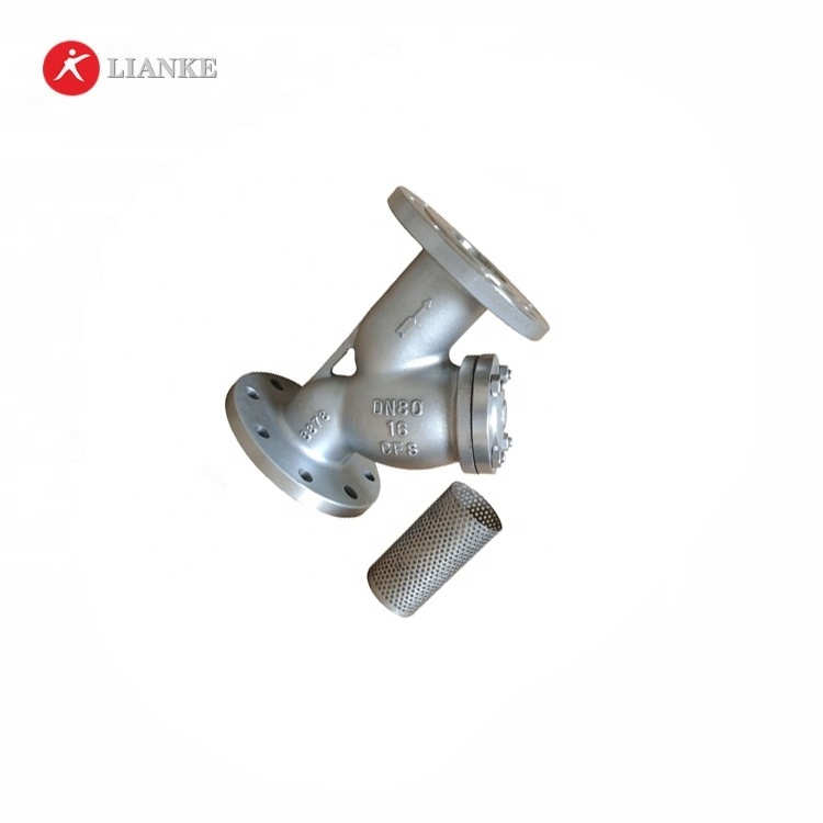 stainless steel y-type strainer drain valve for oil