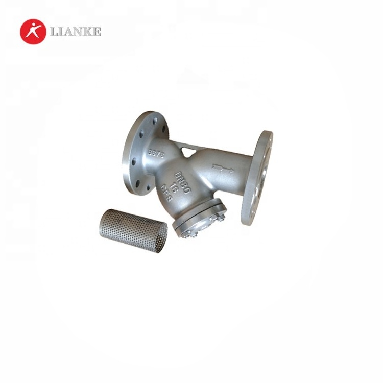 stainless steel y-type strainer drain valve for oil