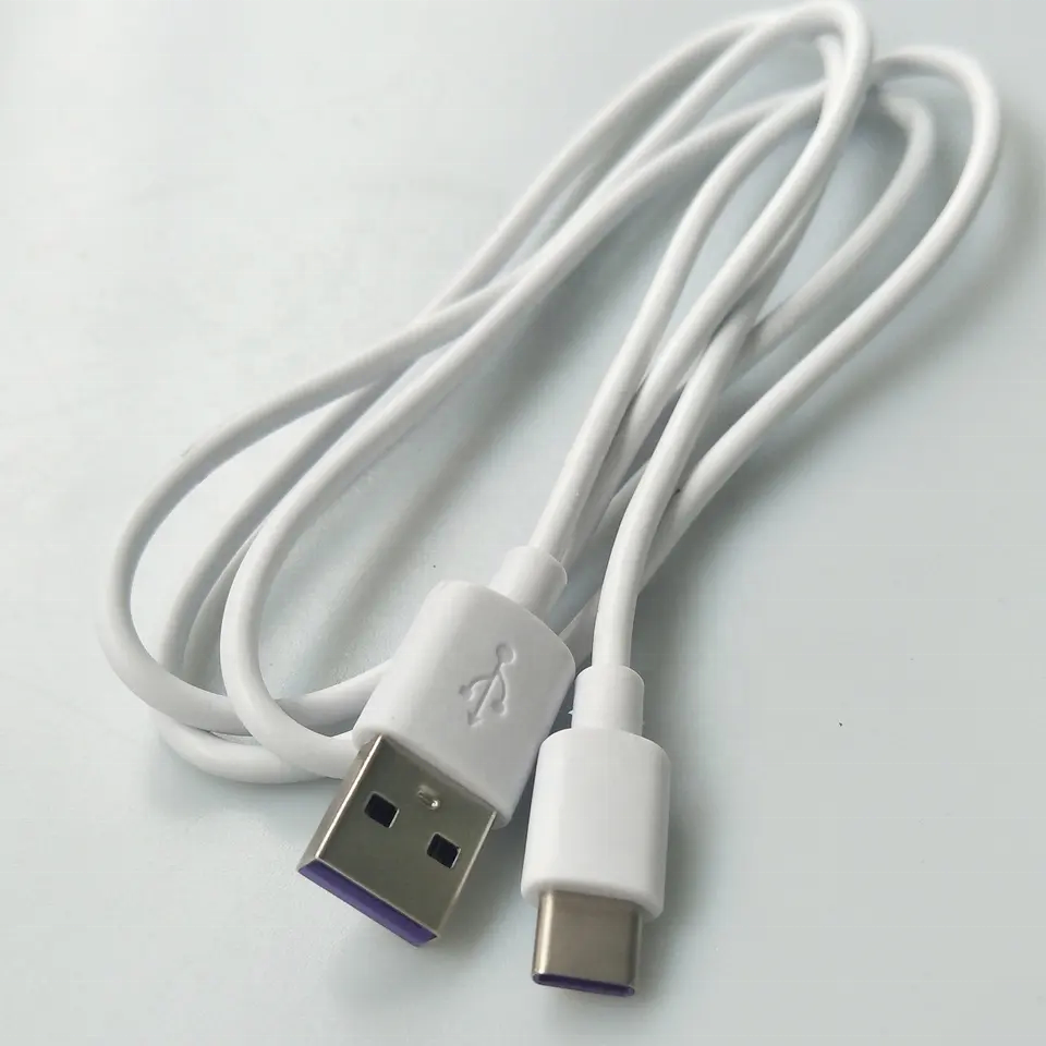 mobile phone fast charging usb data cable type c usb type c fast charging data cable usb white