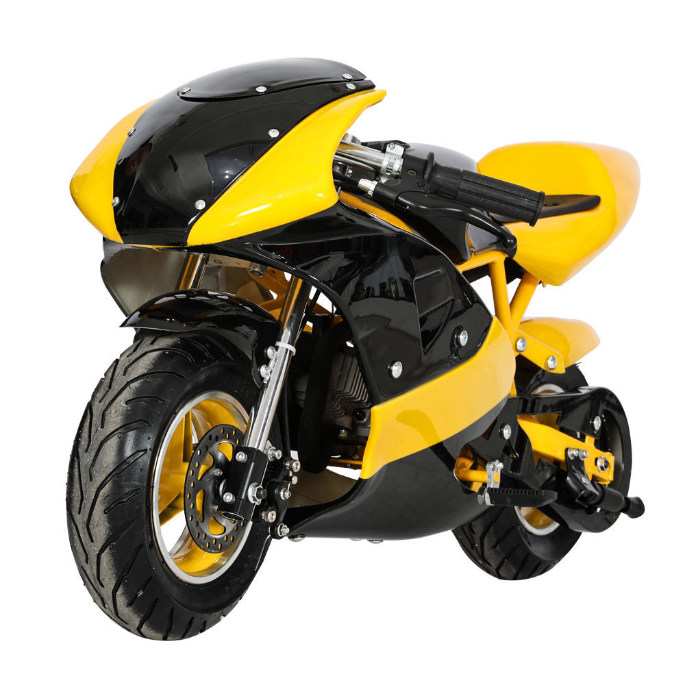 Lianmei 49cc gas two stroke kids sport racing off road mini moto motorcycles pocket bike