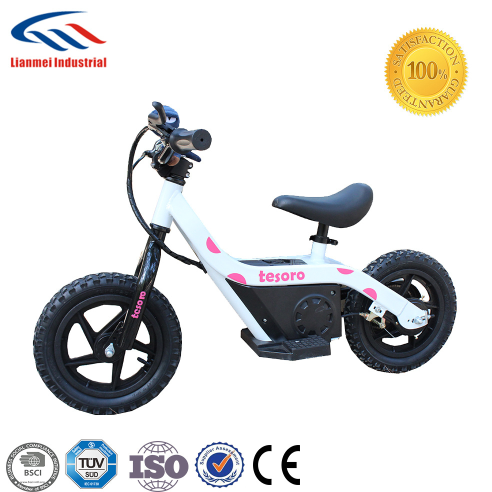 new design lianmei 12 inch kids electric balance bike for sale