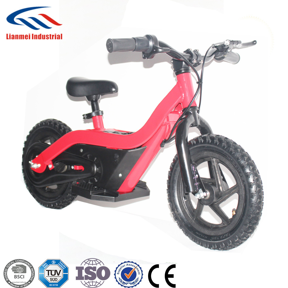 12 inch wheel children bicycle balance bike with battery, electric kids bike balance, electric balance bike