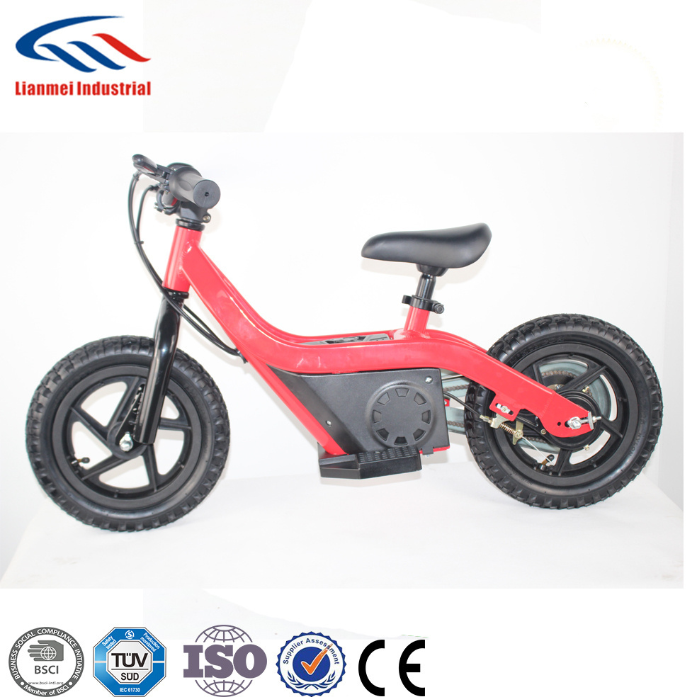 12 inch wheel children bicycle balance bike with battery, electric kids bike balance, electric balance bike