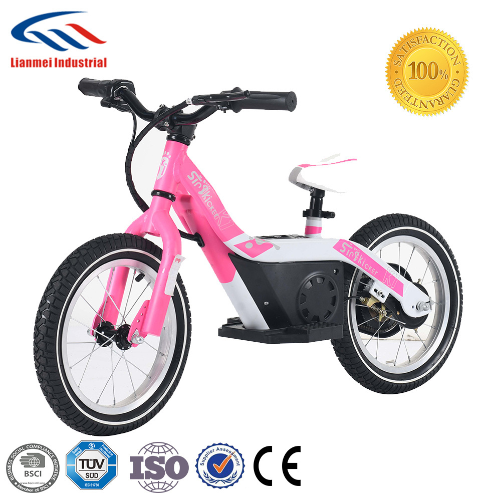 new design lianmei 12 inch kids electric balance bike for sale