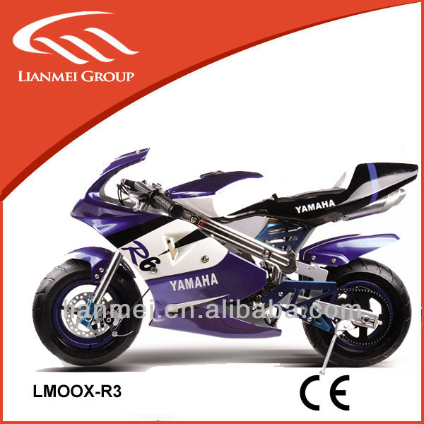 CE LMOOX-R3 fashion 49cc mini pocket bikes racing motorcycle for kids with pull start