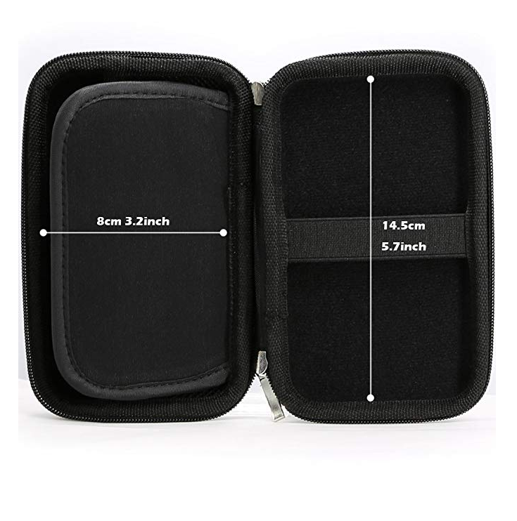 Custom Printed Waterproof Shockproof Zipper Storage Box Electronic Hard Shell Carrying Travel EVA Battery Case