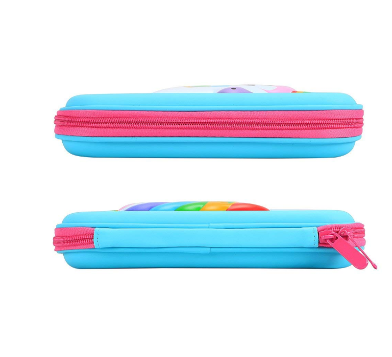 Special Beautiful 3D cartoon case hard shell storage EVA pencil-box case with inner mesh pouch