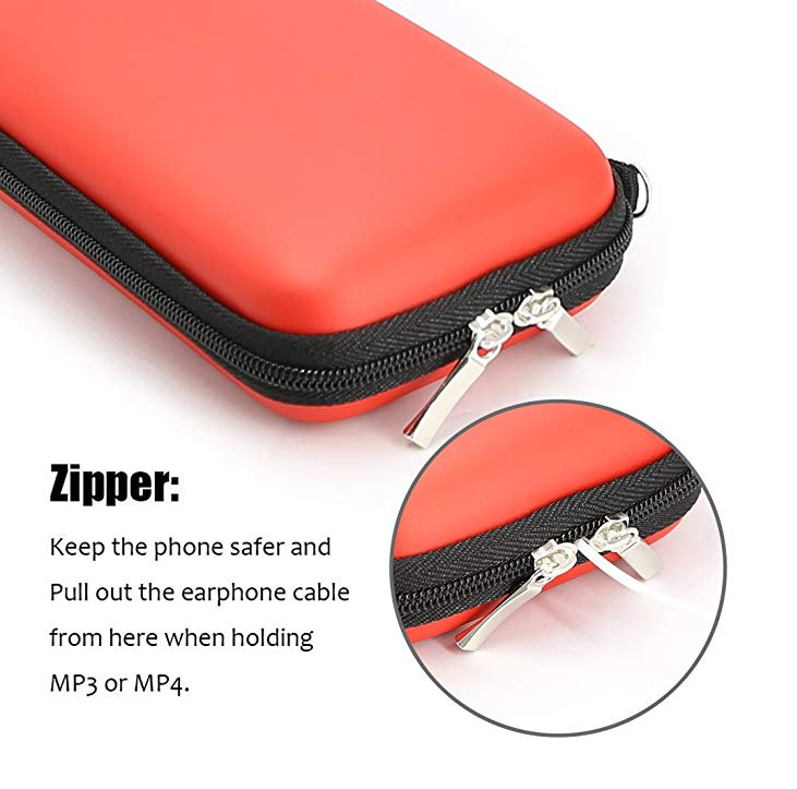 Custom Printed Waterproof Shockproof Zipper Storage Box Electronic Hard Shell Carrying Travel EVA Battery Case