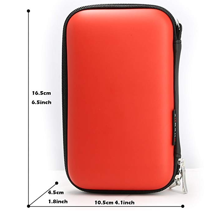 Custom Printed Waterproof Shockproof Zipper Storage Box Electronic Hard Shell Carrying Travel EVA Battery Case