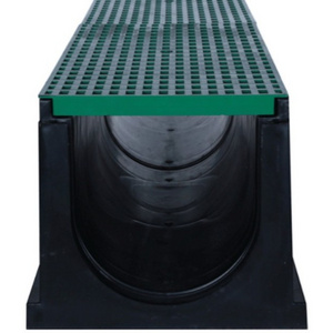 U type drain polymer concrete drainage channel/ rainwater drainage ditch/ sewage treatment drainage cover