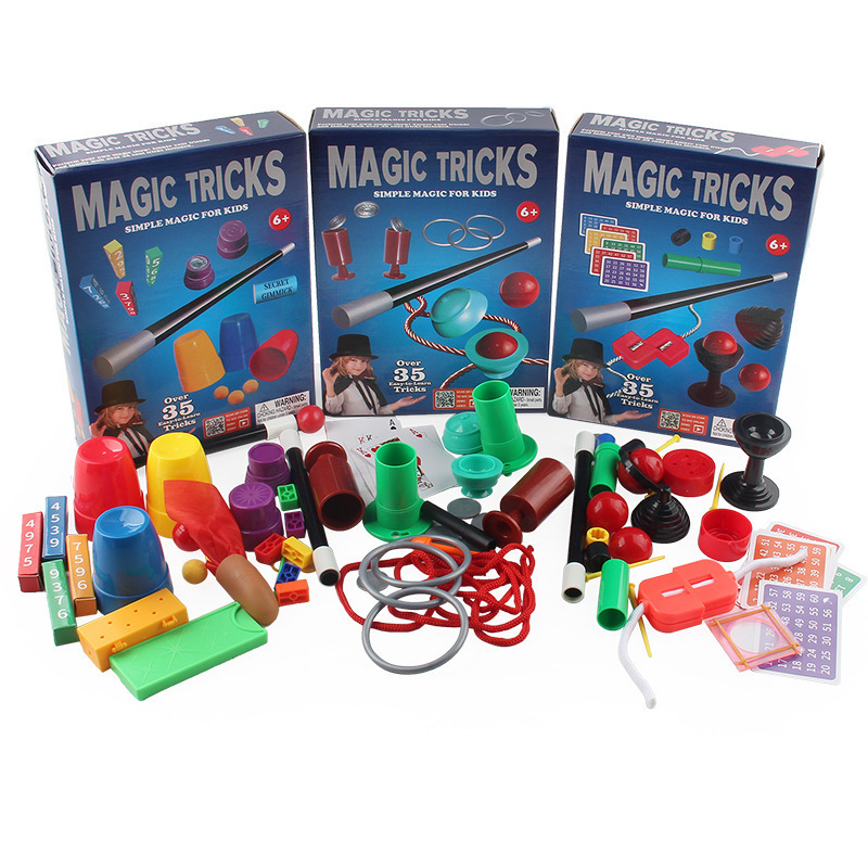 Magical toys magic trick for kids Children close-up stage magic props sets puzzle gift box toys