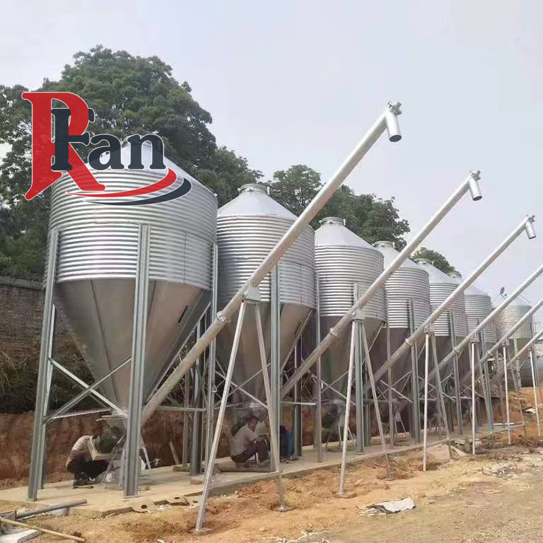 Hot Galvanized Feed Silo for Chicken Farm Silo Prices Small Grain Bin for Sale