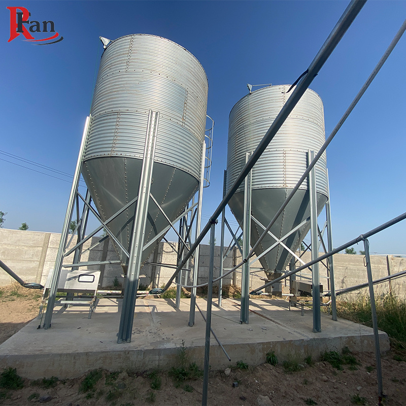 Hot Galvanized Feed Silo for Chicken Farm Silo Prices Small Grain Bin for Sale