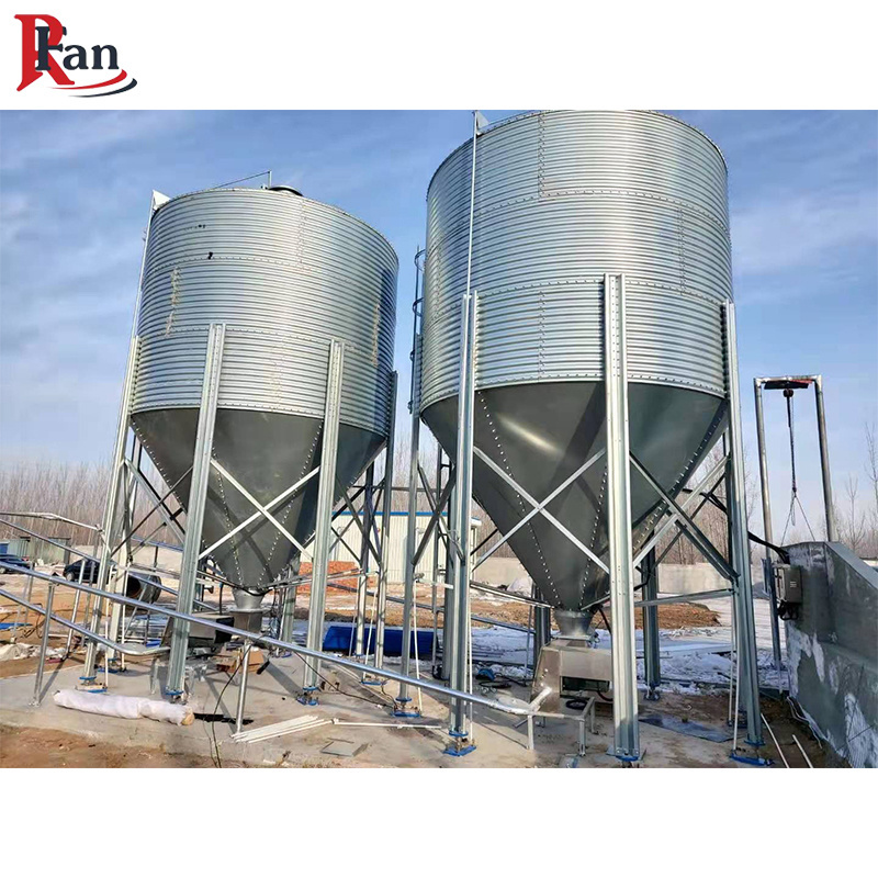 Storage Grain Galvanize Corn Seed Feed Grain Silos Bins for Rice Mill