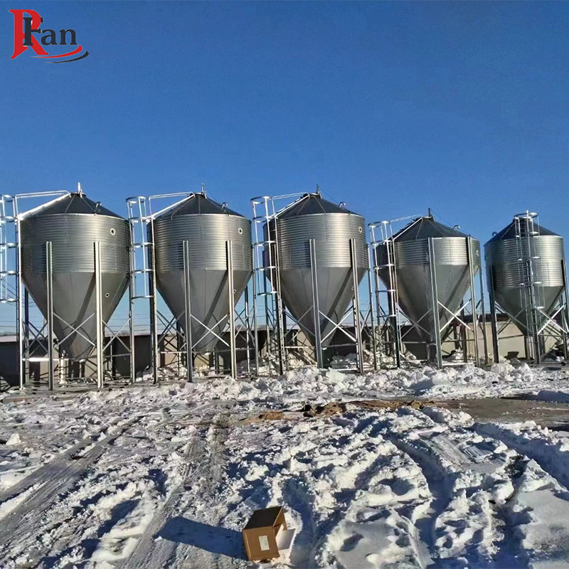 Storage Grain Galvanize Corn Seed Feed Grain Silos Bins for Rice Mill