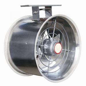 220V 380V stainless steel roof hanging type greenhouse agriculture cow house ventilation air circulation axial exhaust fan