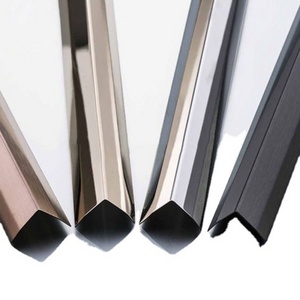 LC TT Payment V profile  SS 304 316L Mirror finish Tile Trim Stainless Steel Decorative Ceiling Metal Strip