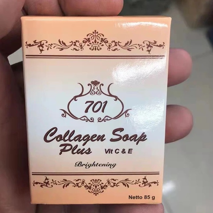 Natural Collagen Facial Soap 701 Whitening Made With 100%Pure Collagen Vitamin E Oil Control Moisturizing Collagen Beauty Soap