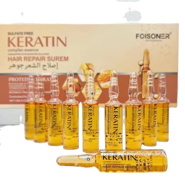 Nourishing scalp care oil oem anti loss hair treatment organic protein keratin ampoules injection for hair