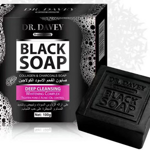 Black bamboo Charcoal Collagen Whitening and Cleansing Support customization 100g soap