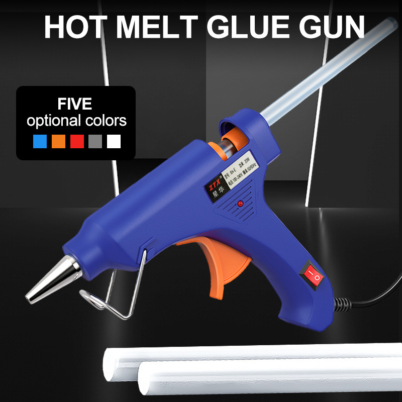 Hot selling colorful 20w hot melt glue gun handmade glue gun for handmade DIY beauty sewing gun