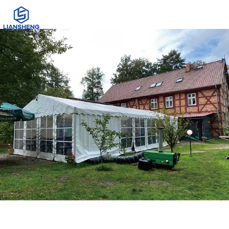 New Design Sun Shelter  10X10 10X20 Event Tent Tarpaulin Roll PVC Waterproof Customized Sea Steel Outdoor Fabric Air Rod