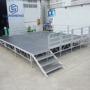 Portable Aluminum 4ft*4ft 4ft*8ft Stage Platform for outdoor indoor event concert