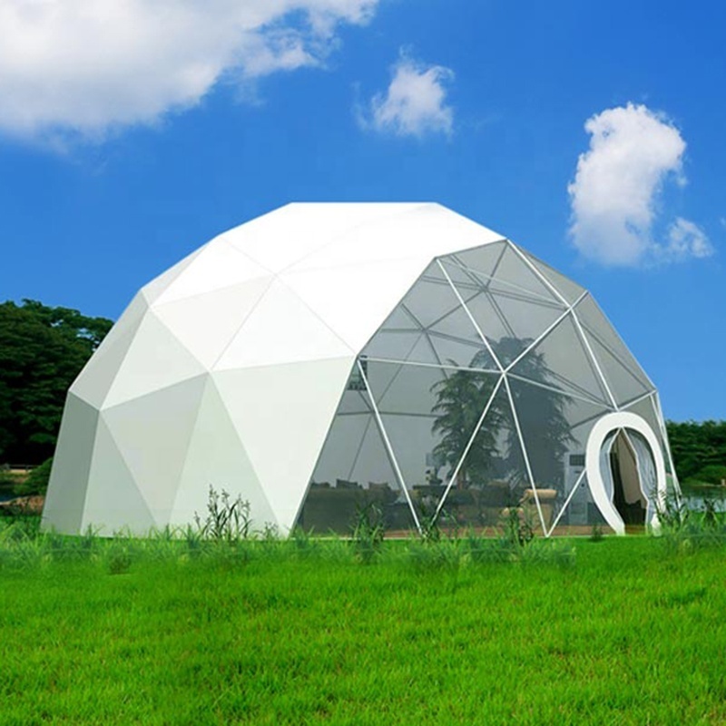 Multifunctional Steel Frame Geodesic Domes House Half Sphere Tent