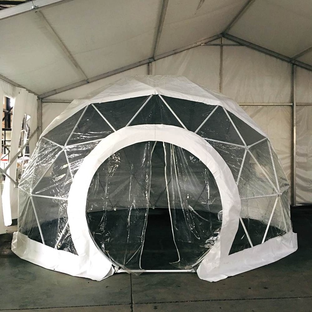 Multifunctional Steel Frame Geodesic Domes House Half Sphere Tent