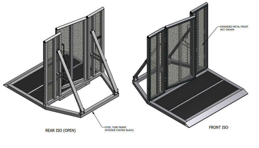 Aluminum Stage Barrier Crowd Control Barrier Mojo Folding Stage Barricade Concert Barrier