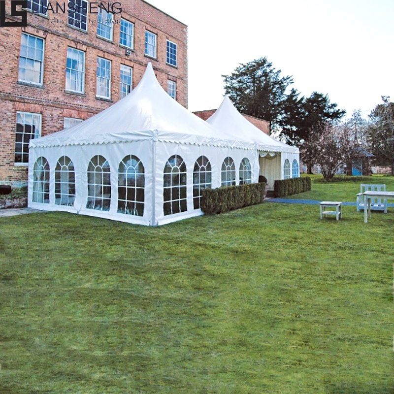 outdoor Aluminium Frame PVC Cover Marquee Reception 5x5 6x6m Party Square pagoda Tent for event party