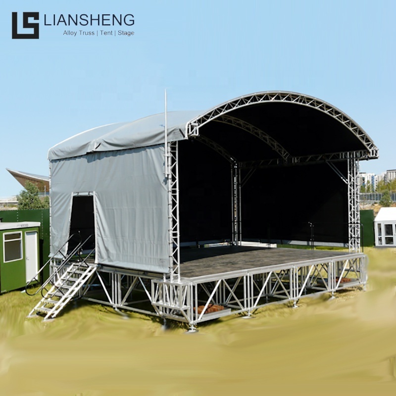 Hot Sale Outdoor Concert Stage Podium Display aluminum dj Truss Lifting System Display Truss