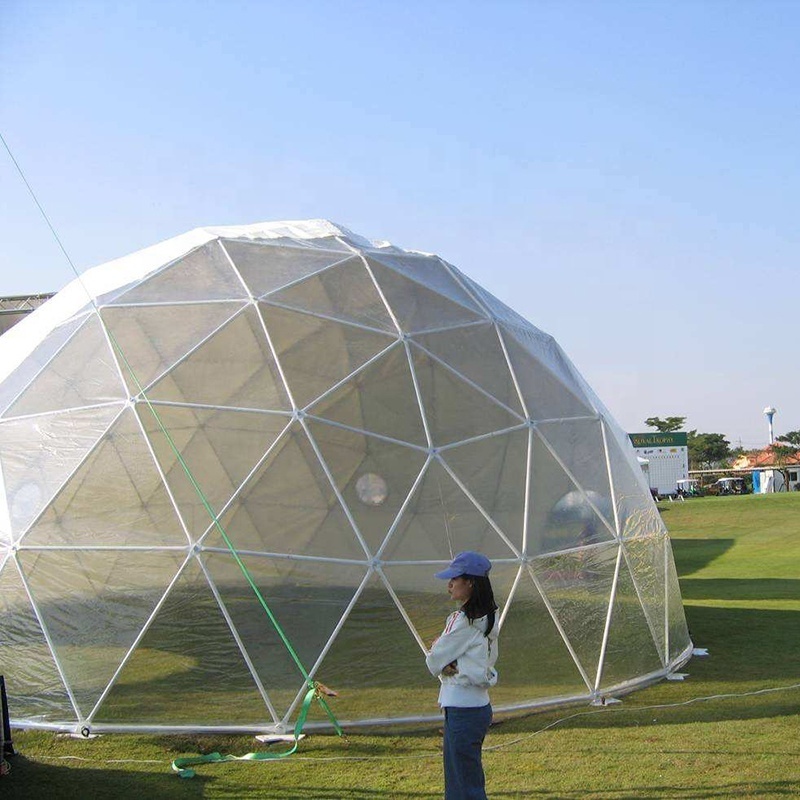 Multifunctional Steel Frame Geodesic Domes House Half Sphere Tent