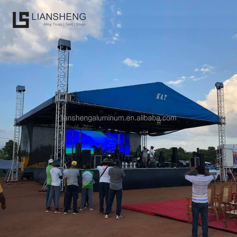 Hot Sale Outdoor Concert Stage Podium Display aluminum dj Truss Lifting System Display Truss