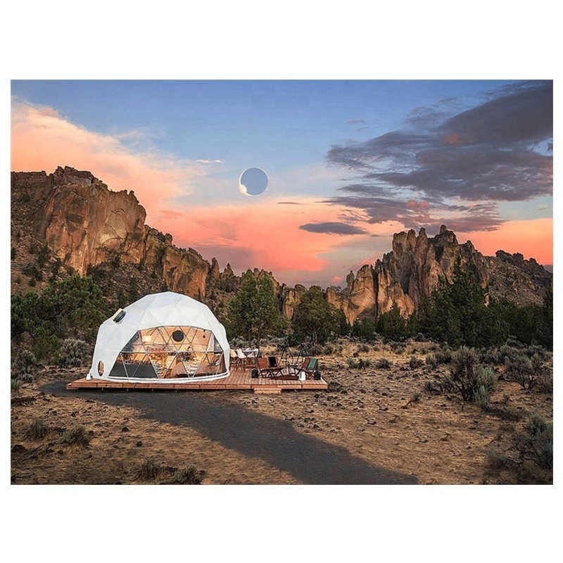 Transparent Yurt Geodesic Instant Advertising Clear Plastic Dome Tent