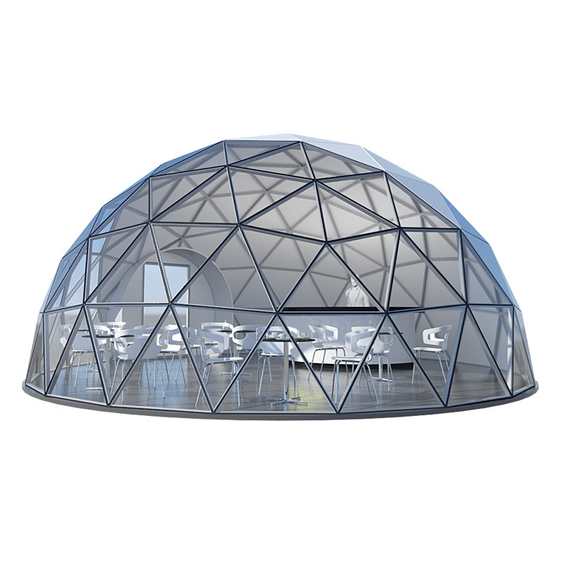 Multifunctional Steel Frame Geodesic Domes House Half Sphere Tent