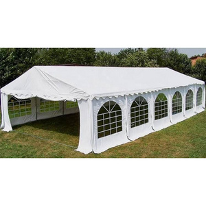 6X12M Galvanized Steel Pipe Outdoor Party Tent with Removable Sidewalls White Wedding Tent