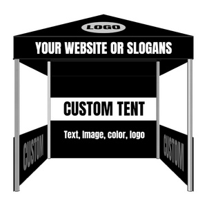 10X10FT Custom Printing Pop Up Canopy Tent Aluminum Frame Custom Marquee Tent with Sidewalls