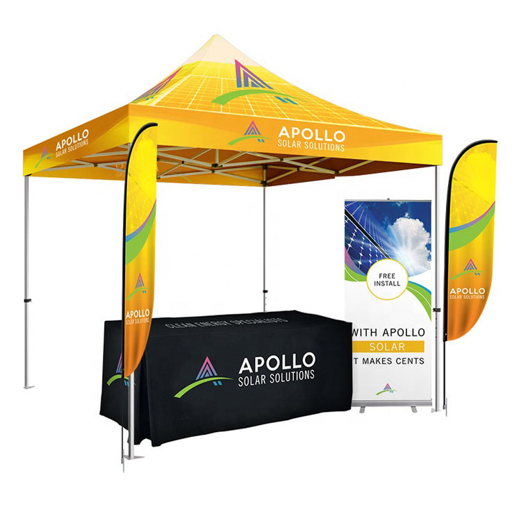 Custom Small Portable Canopy Tent 10 By 10 Pop Up Canopy Tent Printed Marquee