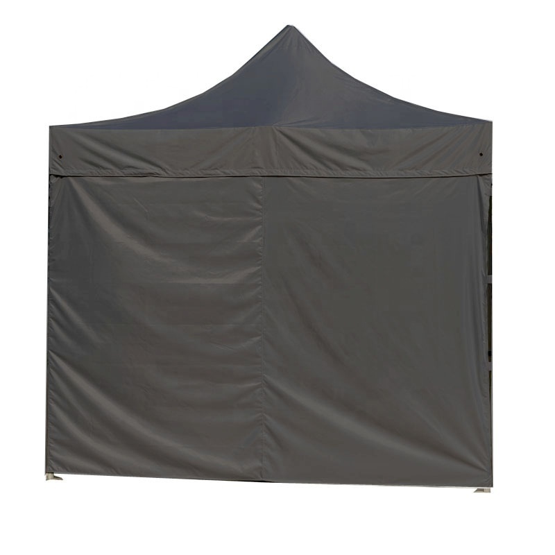 Black Waterproof Gazebo 3M X 3M Yard Canopy Tent Easy Setup With Full Walls