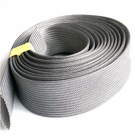 hot selling heat resistant flame resistant lightweight braided sleeve / PPS expandable sleeving/braided cable wrap