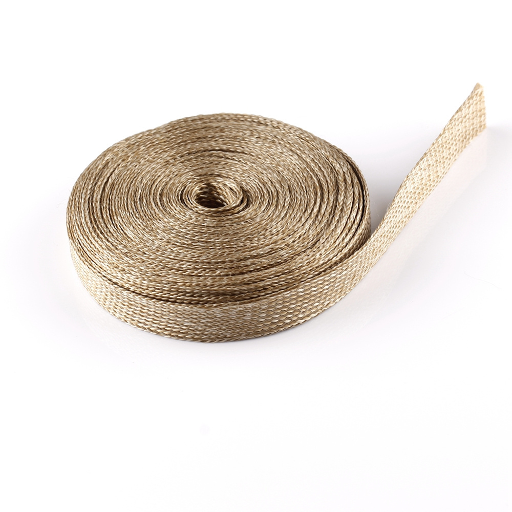 13mm High Temperature and Heat Resistant Uncoated Fiberglass Kevlar Braided Sleeving