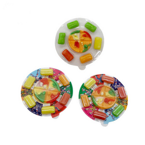 Pizza gummy candy and bubble gum