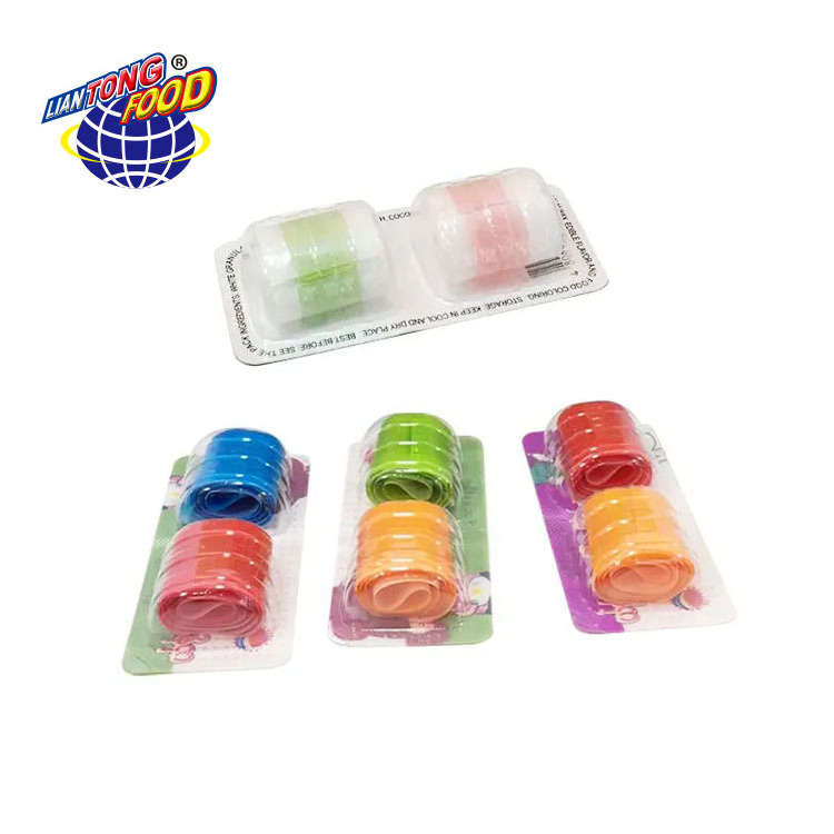 Fruit Flavor Sweet Gummy Candies Soft Roll Shaped Jelly Strawberry Chewy Gummy Candy