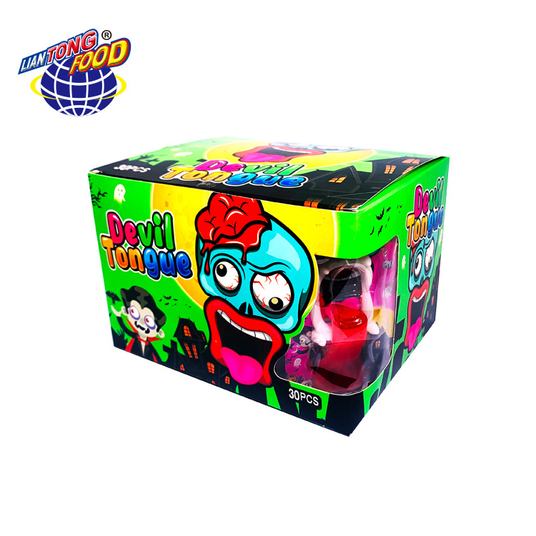 Halloween Novelty Spoof Tongue Gummy Caramelos Gomitas Soft Sweets Halal Candy Sweets Wholesale