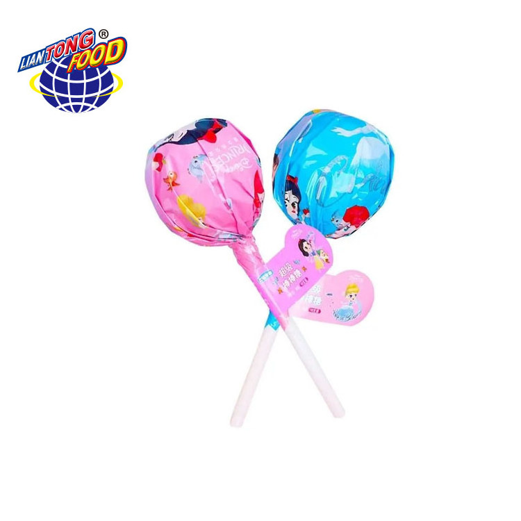 Big Bom Pop Plastic Lollypop Giant Lollipop Stick With Mini Fruity Lollipop Sweet