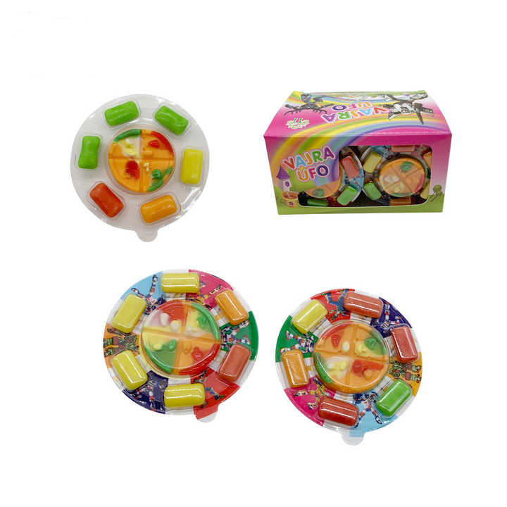 Pizza gummy candy and bubble gum