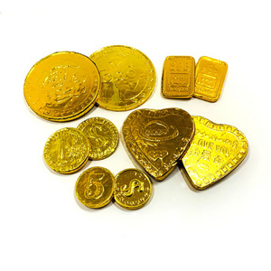 Chocolate Coins Heart Shape Chocolate customized the package