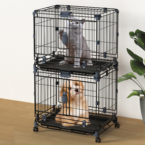 Free Dog Cages And Crates Modern Heavy Duty Plastic Impact Acrylic Luxury  Foldable  Large Furniture Collapsible